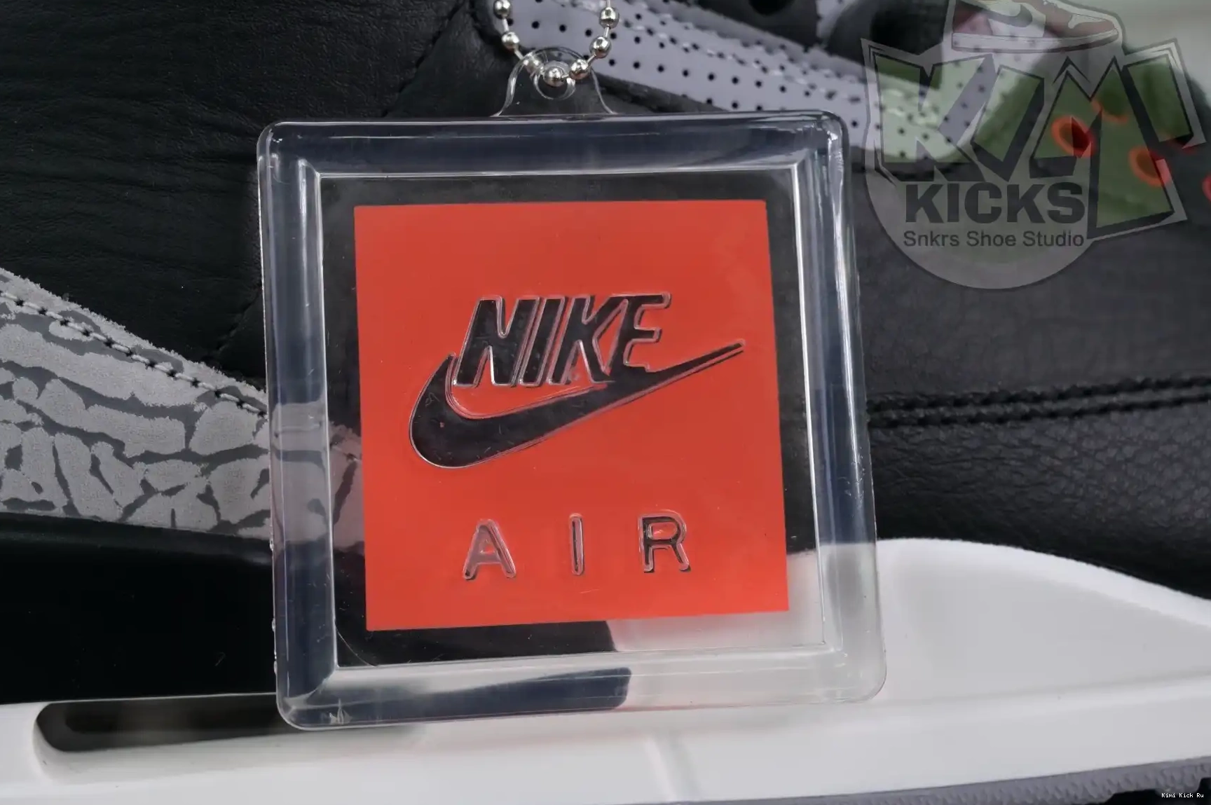 Air Cement Jordan Reimagined” 3“Black Kimikick 0607